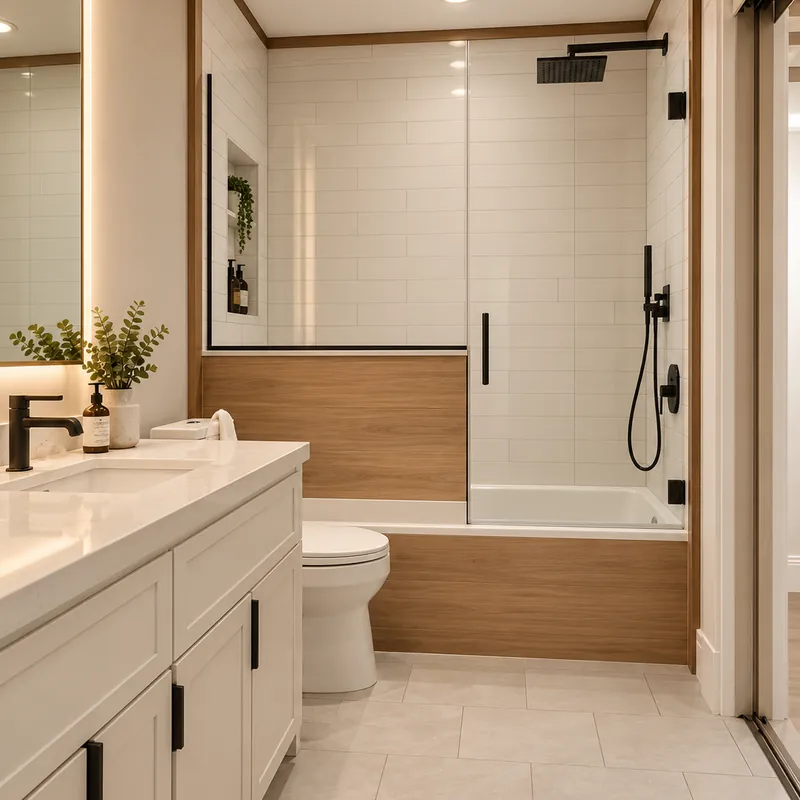 Bradshaw Plumbing completed bathtub and shower renovation